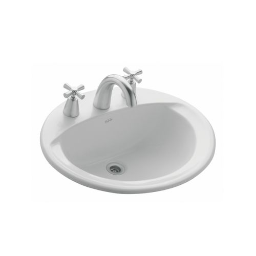 BACHA OVAL SOBREPONER (3 AGUJEROS)