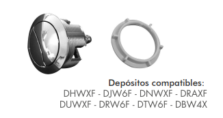 BOTON DUAL CROMO 48MM CON SISTEMA CABLE