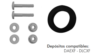 CONEXION INODORO-DEPOSITO TORNILLOS PLASTICOS 60MM
