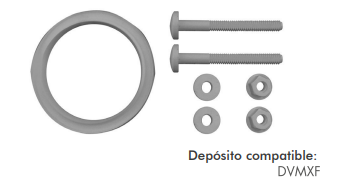 CONEXION INODORO-DEPOSITO TORNILLOS PLASTICOS 90MM