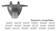 OBTURADOR PARA SISTEMA FLAPPER CON VASO