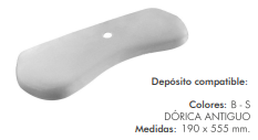 TAPA DEPOSITO DORICA ANTIGUO CON TIRADOR