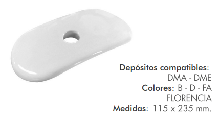 TAPA DEPOSITO OVAL CON TIRADOR