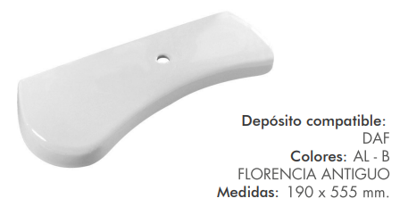 TAPA DEPOSITO FLORENCIA ANTIGUO CON TIRADOR
