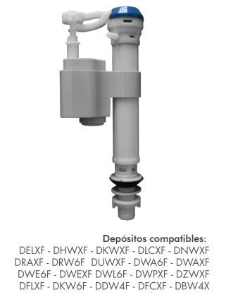 VALVULA DE ENTRADA DE AGUA DESCARGA DUAL