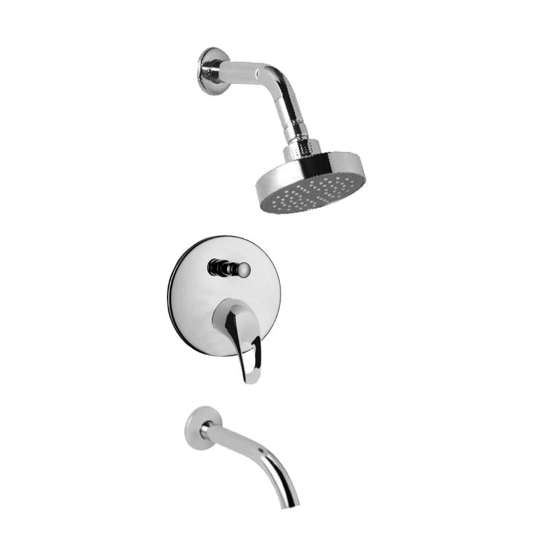 DUCHA MONOCOMANDO LINK CON TRANSFERENCIA (EMBUTIR)