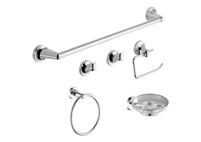 SET ACCESORIOS 6 PIEZAS NOVA CROMO