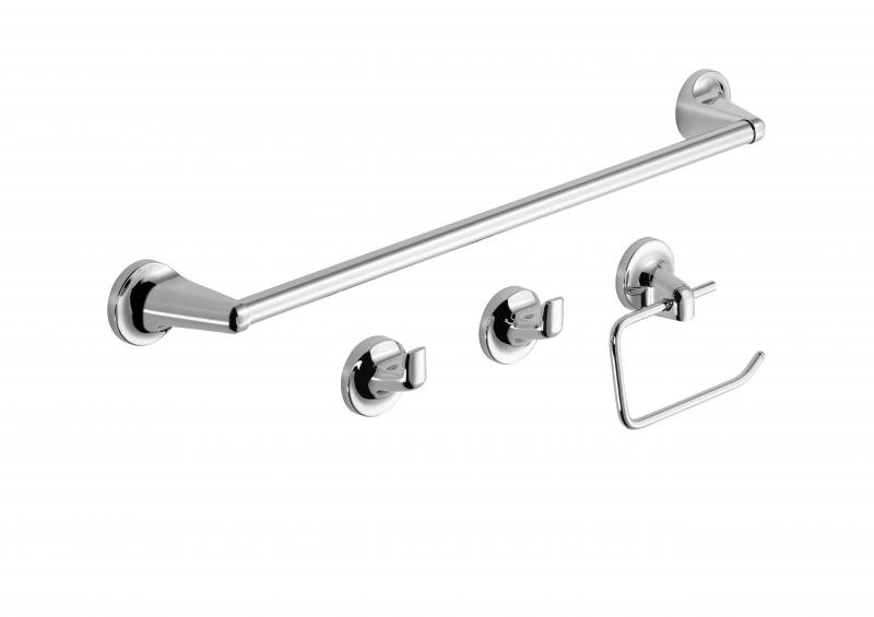 SET ACCESESORIOS 4 PIEZAS NOVA CROMO