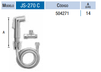 BIDET MANUAL CON FLEX