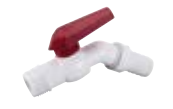 CANILLA ESFERICA PVC CON PICO 3/4