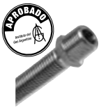 FLEXIBLE ACERO INOXIDABLE GAS NATURAL 1/2X45