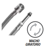 FLEXIBLE PARA MONOCOMANDO MACHO GIRATORIO