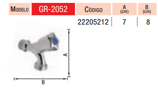 GRIFERIA SIMPLE PARA LAVARROPA