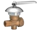 LLAVE CONICA PARA GAS CON CAMPANA 1/2