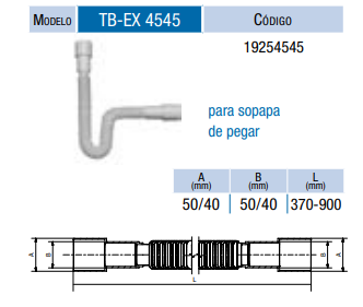 TUBO EXTENSIBLE UNIVERSAL 