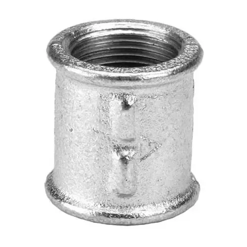 CUPLA CON BORDE 1 1/4 GALVANIZADO