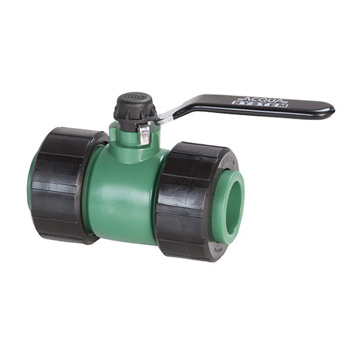VALVULA ESFERICA CON MEDIA UNION 20 ACQUA SYSTEM